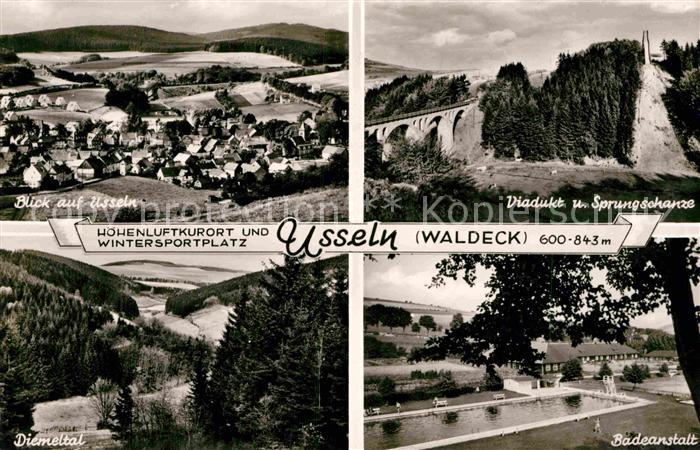 Usseln Viadukt Sprungschanze Badeanstalt Diemeltal