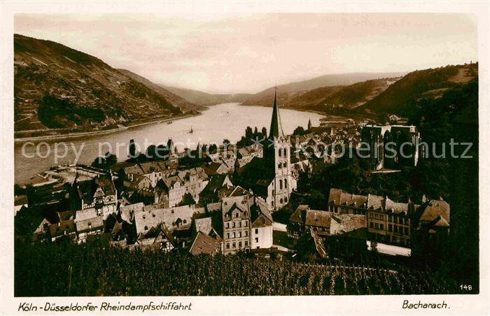 Bacharach Rhein Panorama