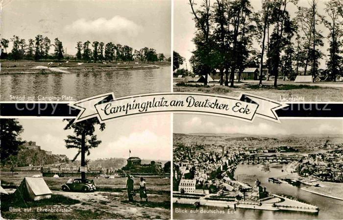 Koblenz Rhein Campingplatz Deutsches Eck Ehrenbreitstein Lagerplatz