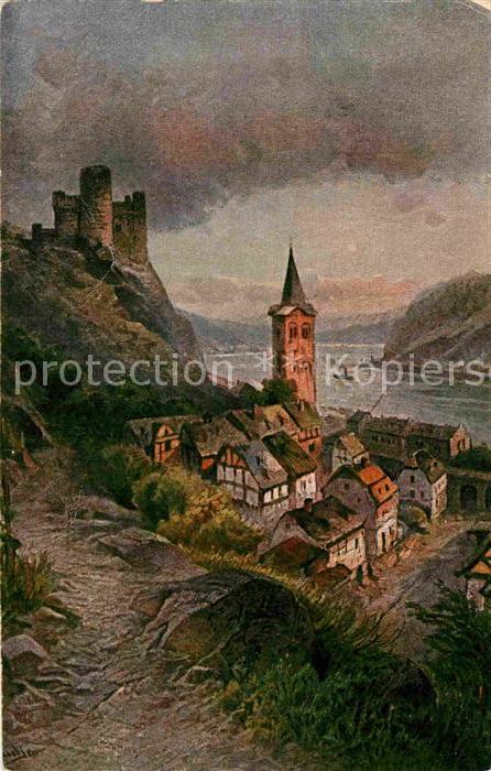 TRIER  CITY Burg Maus Kuenstlerkarte