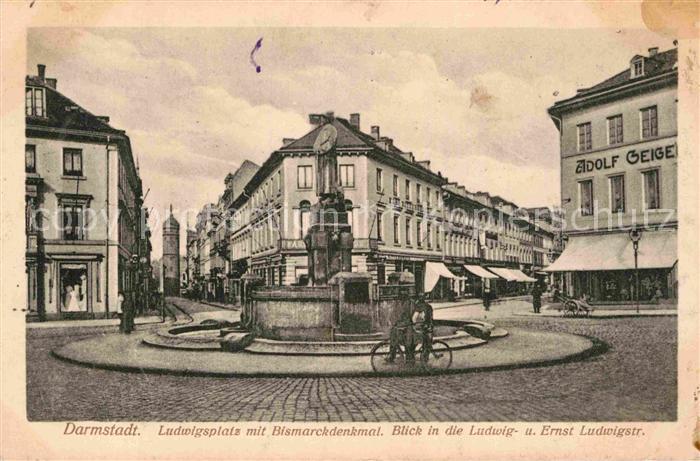 Darmstadt Ludwigsplatz Bismarckdenkmal