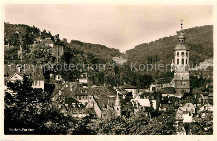 BADEN-BADEN BW Kirche Panorama