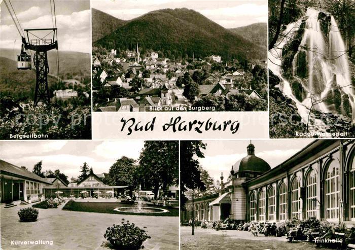 Harzburg Bad Bergseilbahn Wasserfall Trinkhalle