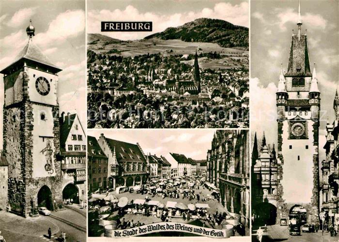 Freiburg Breisgau Martinturm Panorama Muenster