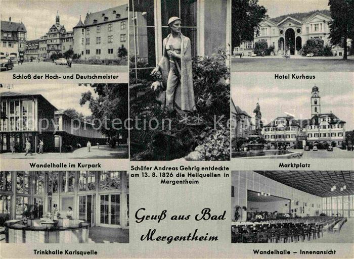 Mergentheim Bad Marktplatz Trinkhalle Kurpark