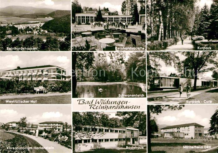 Reinhardshausen Westfaelischer Hof Kursanatorium Hartenstein Badehaus Kurpark