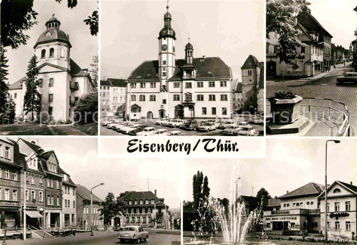 Eisenberg Thueringen Schlosskirche Rathaus Markt Ernst Thaelmann Platz Platz der