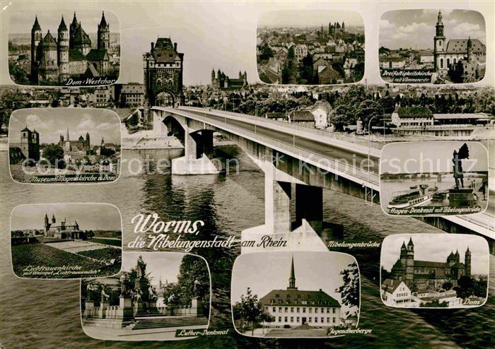 Worms Rhein Dom Thomaskirche Museum Lutherdenkmal Jugendherberge