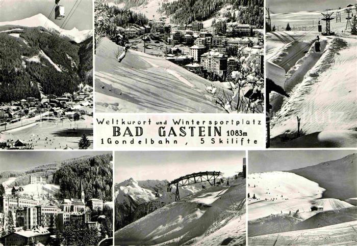 Gastein Bad Gondelbahn Skilifte Winterlandschaften