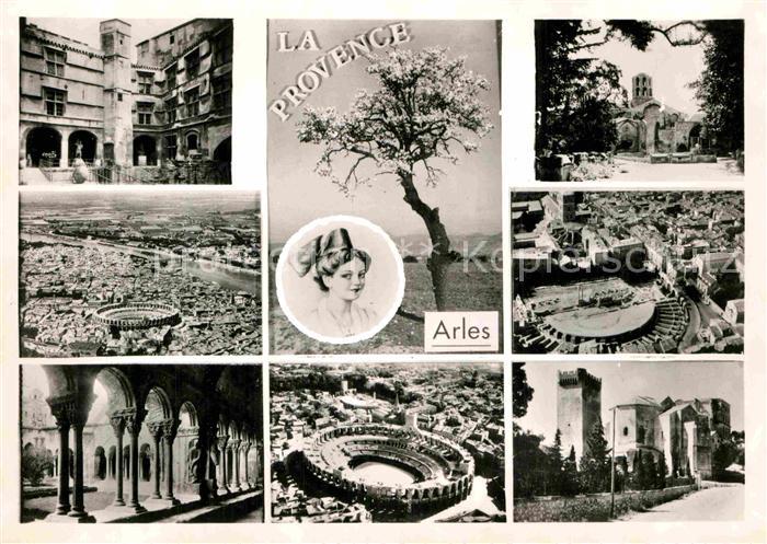 Arles Bouches-du-Rhone Burg Amphitheater Kolonnaden