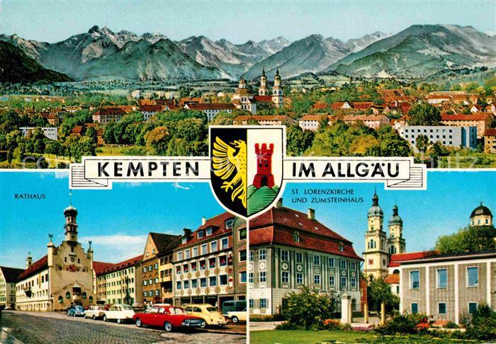 Kempten Allgaeu Panorama Rathaus Zumsteinhaus
