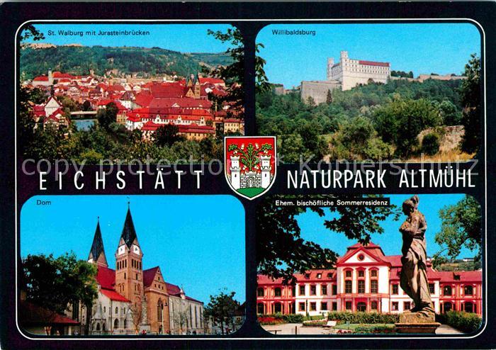 Eichstaett Oberbayern Naturpark Altmuehltal St. Walburg Willibaldsburg bischoefl