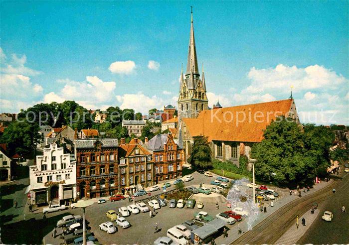 Flensburg St. Nikolai und Suedermarkt