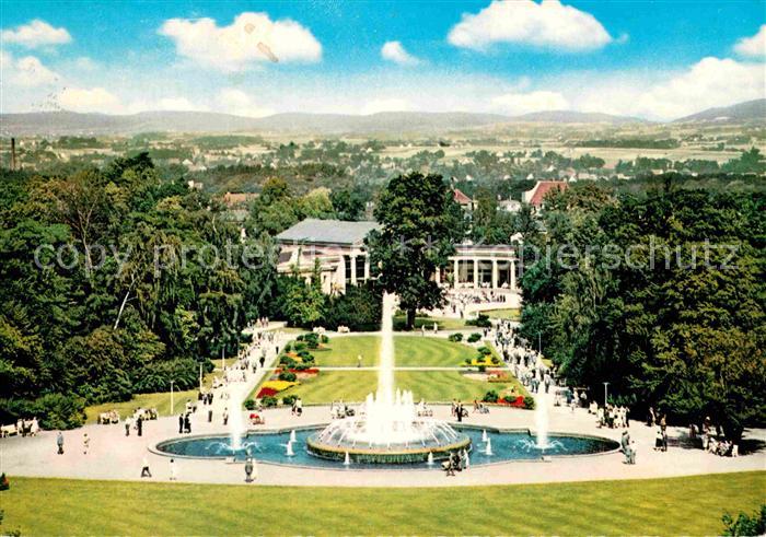 Bad Oeynhausen Kurpark mit Wiehengebirge