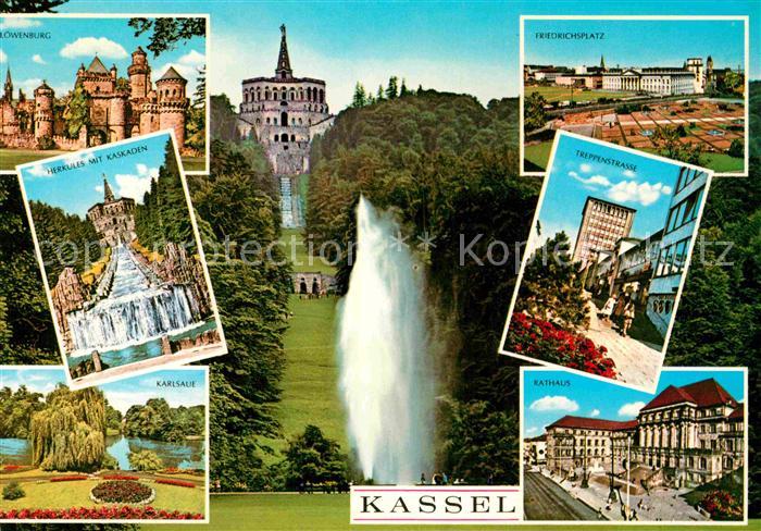 KAssEL  CITY Wilhelmshoehe mit Herkules und Fontaene