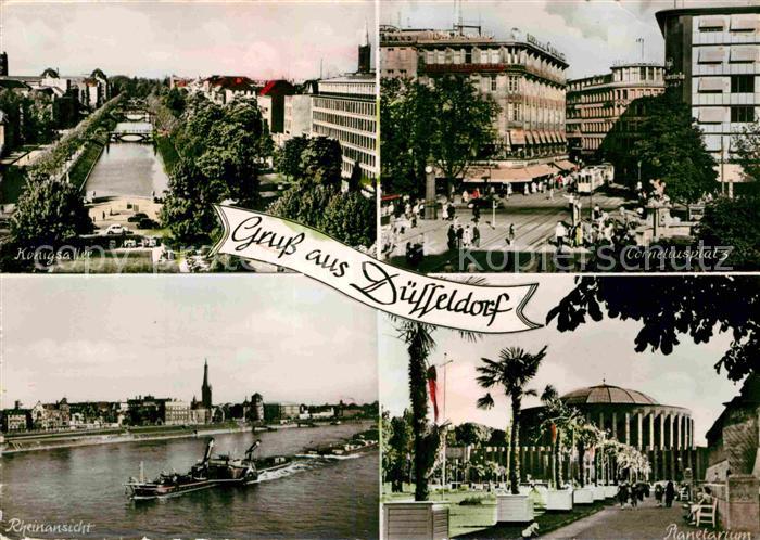 DuessELDORF  CITY Koenigsalle Corneliusplatz Planetatium Rheinpartie