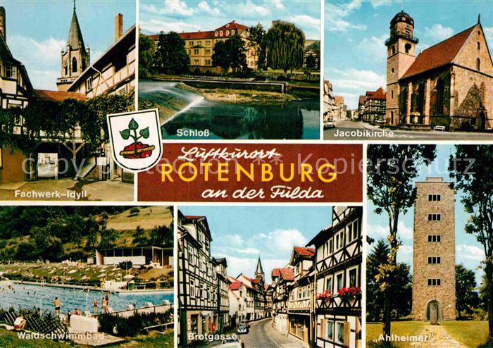Rotenburg Fulda Fachwerk Idyll Schloss Jacobikirche Ahlheimer Brotgasse Waldschw
