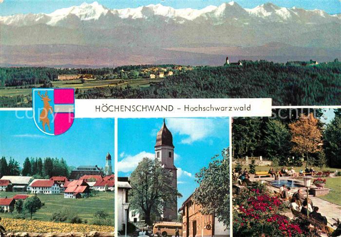 Hoechenschwand Schwarzwald BW Park Kirche Alpen