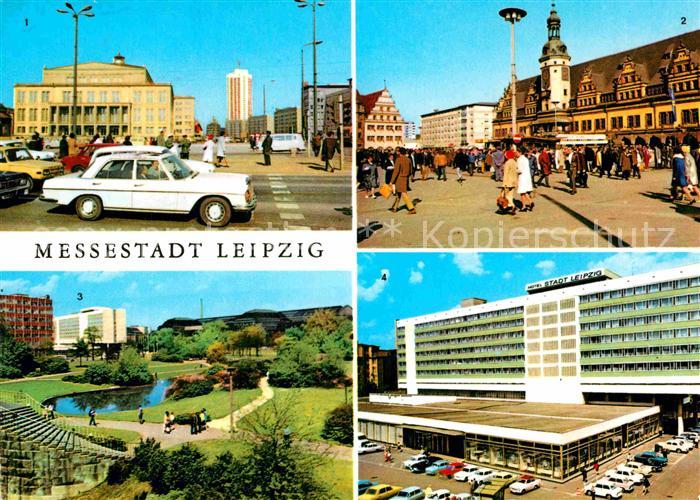 LEIPZIG Sachsen Rathaus Waage am Markt Schwanenteich Interhotel Stadt Leipzig