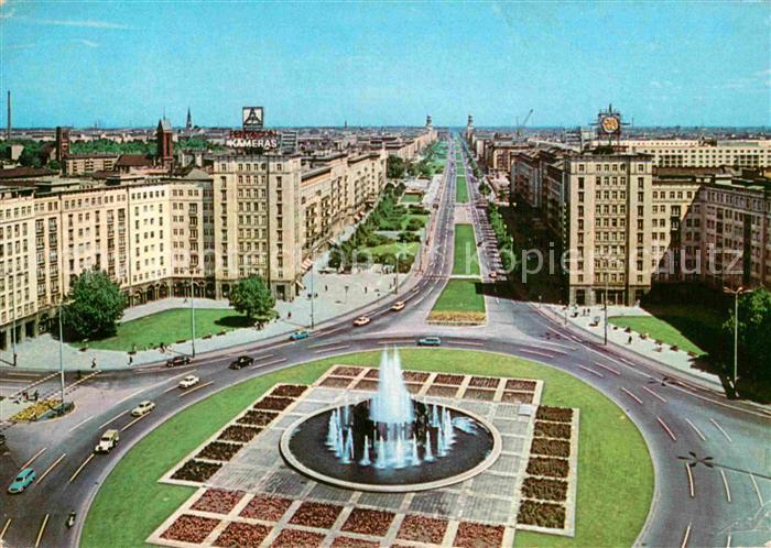 BERLIN  CITY Fliegeraufnahme Strausberger-Platz Karl-Marx-Alee