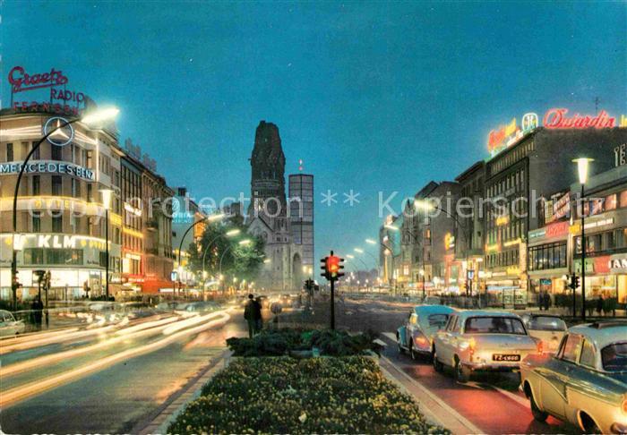 BERLIN  CITY Kurfuerstendamm Kaiser-Wilhelm-Gedaechtniskirche