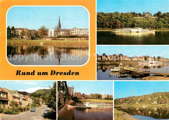 DRESDEN Elbe Pillnitz Van Gogh Strasse Wachwitz Blasewitzer-Ufer
