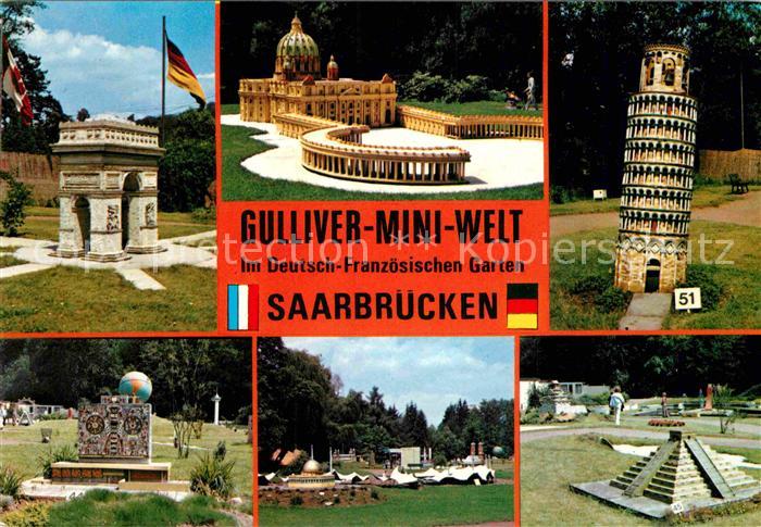 SAARBRueCKEN Saarland Gulliver-Mini-Welt Miniaturgebaeude im Deutsch-Franzoesich