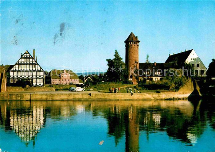 Holzminden Weser mit Jugendherberge