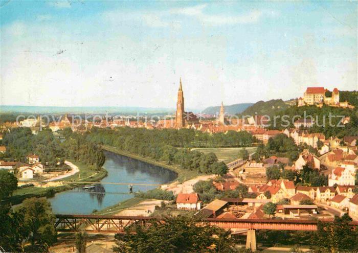 Landshut Isar Blick vom Klausenberg