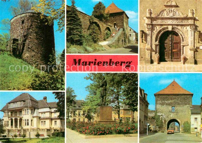Marienberg Erzgebirge Heimatmuseum Zschopauer-Tor Denkmal des Stadtgruenders