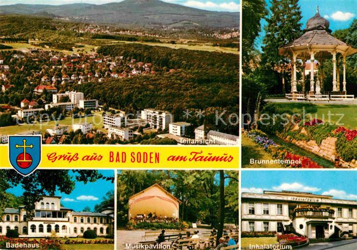 Bad Soden Taunus Fliegeraufnahme Brunnentempel Inhalatorium Musikpavillon Badeha