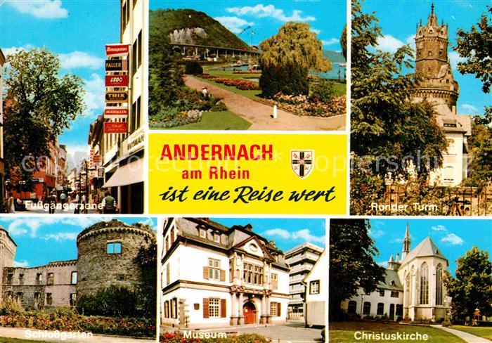 Andernach Rhein Rheinland-Pfalz Runder-Turm Museum Schlossgarten