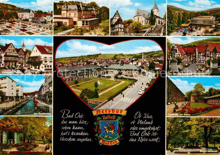 Bad Orb Konzerthalle Lesehalle mit Saline Fachwerk