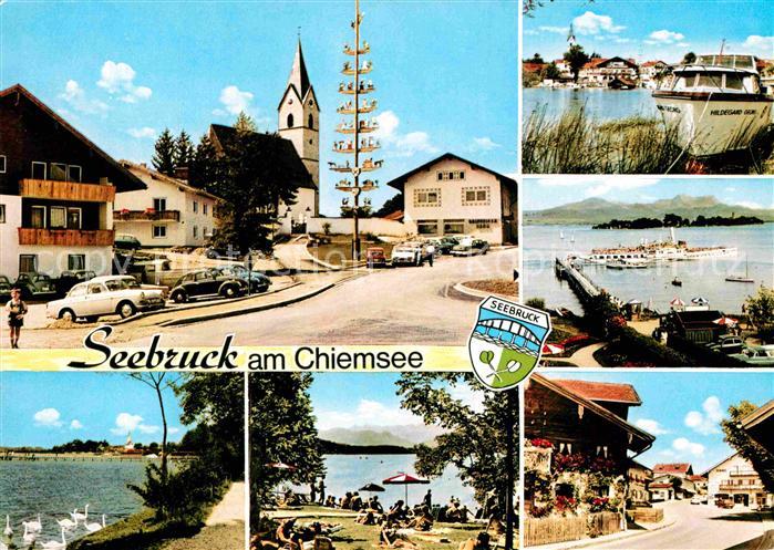 Seebruck Chiemsee Seepartien Strand Kirchenpartei