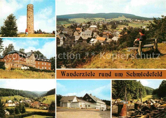 Schmiedefeld Rennsteig Adlersberg Stutenhaus Vesser Schmuecke Koehlerei im Glasb