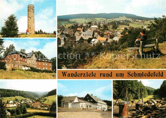 Schmiedefeld Rennsteig Adlersberg Stufenhaus Vesser Schmuecke Koehlerei im Glasb