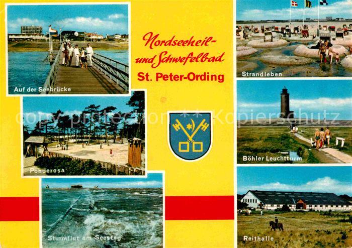 St Peter-Ording Seebruecke Stand Boehler Leuchtturm Reithalle Ponderosa