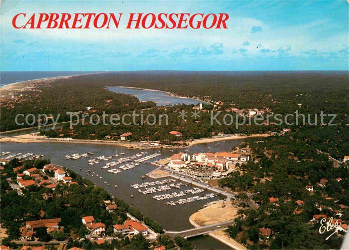 Capbreton Fliegeraufnahme Hafen