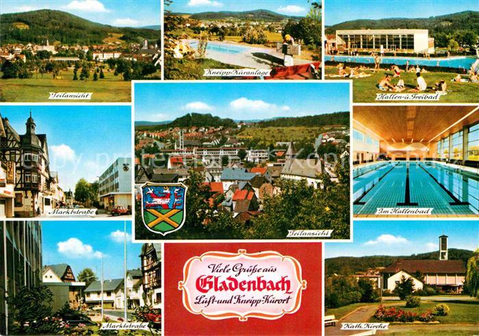 Gladenbach Hessen Hallenbad Marktstrasse Freibad Kneippanlagen