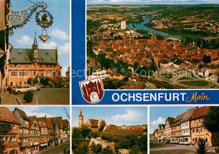 Ochsenfurt Fliegeraufnahme Ortspartien