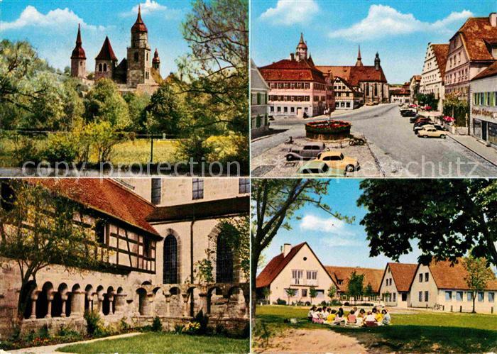 Feuchtwangen Tuerme Marktplatz Kreuzgang Jugendherberge