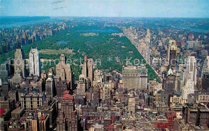 New York City Looking north from RCA Building toward Central Park upper Manhatta