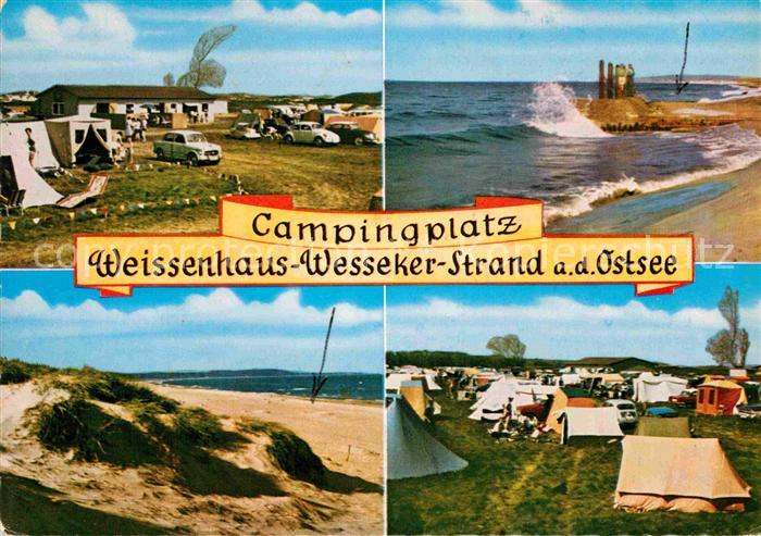 Weissenhaus Campingplatz Wesseker Strand an der Ostsee Duenen