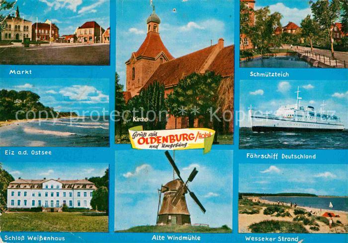 Oldenburg Holstein Markt Eiz Ostsee Schloss Weissenhaus Kirche Windmuehle Schmue