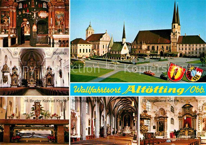 Altoetting Wallfahrtsort Gnadenkapelle Basilika Kirche Kapellplatz