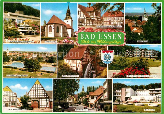 Bad Essen Brunnen Kurmittelhaus Kirche Schullandheim Apotheke Thermalbad Wasserm