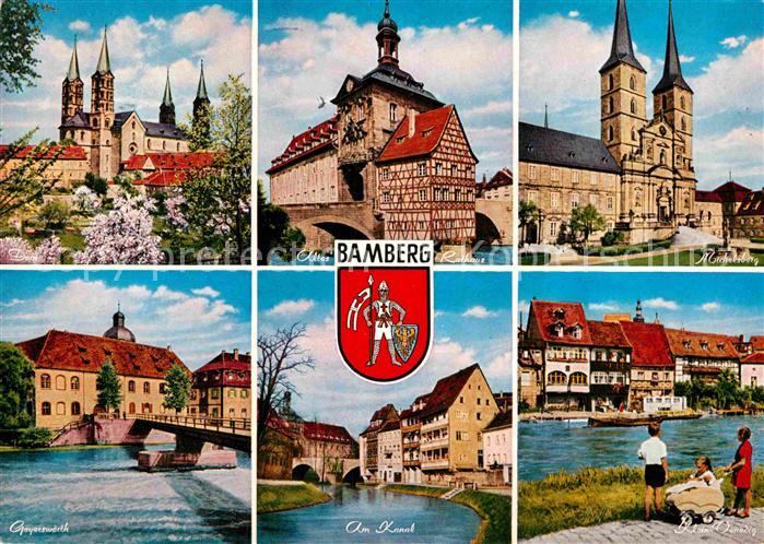 Bamberg Dom Altes Rathaus Fachwerkhaus Michelsberg Klein Venedig Kanal Geyerswoe
