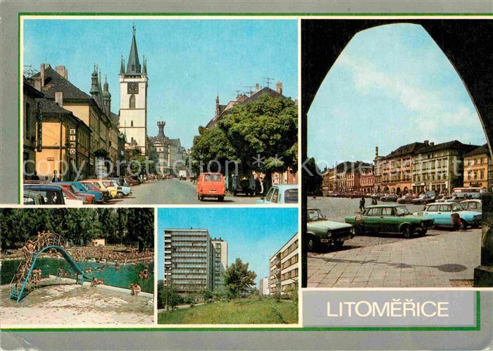 Litomerice Leitmeritz Nordboehmen Dlouha ulice Mirove namesti Koupaliste Hotel S