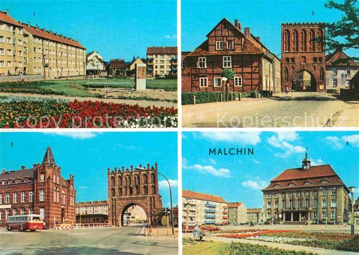 Malchin Demmin Karl Dressel Strasse Steintor Kalensches Tor Rathaus