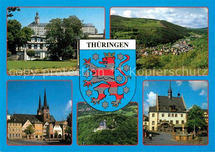 Thueringen Region Rudolstadt Schloss Heidecksburg Sitzendorf Saalfeld Bad Blanke